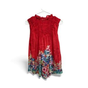 Deletta Red Floral Blouse—Gorgeous